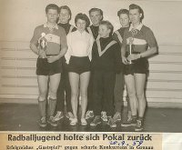Jugend 1959 : v.l. : Dieter Westphal, Hermann Jathe, Renate Westhoff, H.-W. Muckermann, Ralf Warnecke, Manfred Filbrandt, Siegfried Westphal