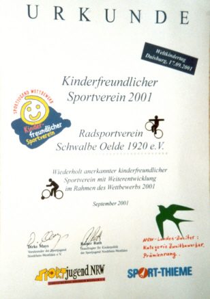Auszeichnung 2001 08
